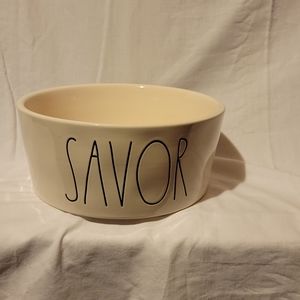 Large Rae Dunn SAVOR Bowl